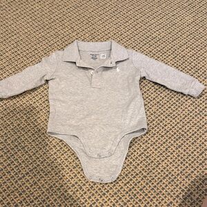 Polo by Ralph Lauren Light Gray Bodysuit